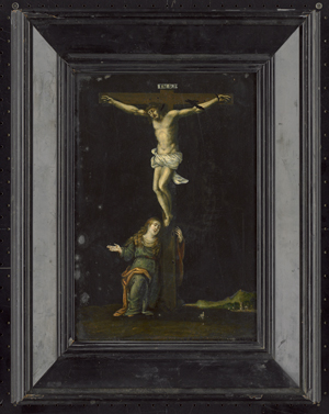 Los 6006 - Italienisch - um 1600. Christus am Kreuz mit Maria Magdalena - 1 - thumb