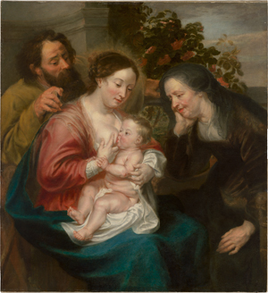 Lot 6015, Auction  118, Rubens, Peter Paul - Schule, Die Heilige Familie mit Joseph und Anna