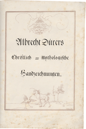 Lot 6342, Auction  118, Strixner, Johann Nepomuk, Albrecht Dürers Christlich-Mythologische Handzeichnungen