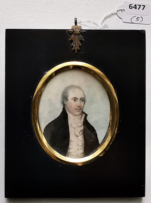 Los 6477 - Roche, Sampson Towgood - Miniatur Portrait eines Mannes in kastanienbrauner Jacke, plus 4 Beigaben - 2 - thumb