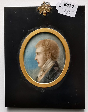 Los 6477 - Roche, Sampson Towgood - Miniatur Portrait eines Mannes in kastanienbrauner Jacke, plus 4 Beigaben - 4 - thumb
