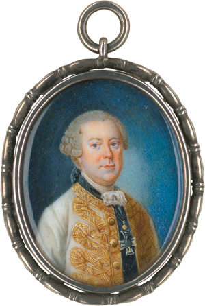 Lot 6481, Auction  118, Europäisch, um 1761/1765. Miniatur Portrait des Karl Alexander, Herzog von Lothringen, in weißer Jacke