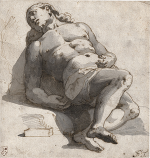 Lot 6651, Auction  118, Trotti, Giovanni Battista, Studie des liegenden toten Christus