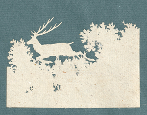Lot 6701, Auction  118, Agasse, Jacques Laurent, Waldstück mit springendem Hirsch; Kühe und Ziegen unter einem Baum