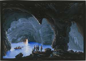 Lot 6755, Auction  118, Italienisch, 19. Jh. "Grotta Azzura": Die blaue Grotte auf Capri. 