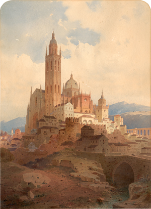 Lot 6780, Auction  118, Eibner, Friedrich, Kathedrale von Segovia, Spanien. 