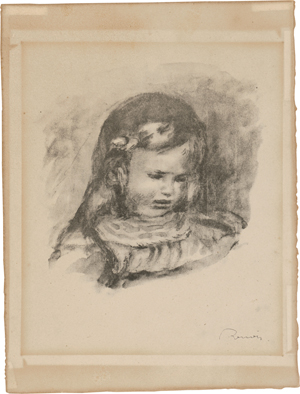 Lot 7183, Auction  118, Renoir, Pierre-Auguste, Claude Renoir, la tête baissée