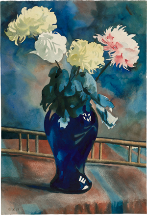 Lot 7215, Auction  118, Stuckenberg, Fritz, Blumen in blauer Vase