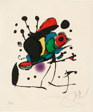 Lot 8112, Auction  118, Miró, Joan, XV Premi Internacional de Dibuix Joan Miró