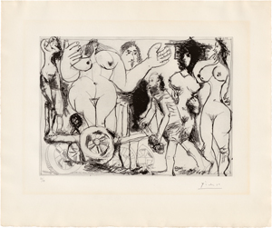 Lot 8166, Auction  118, Picasso, Pablo, Déménagement, ou Charrette révolutionnaire