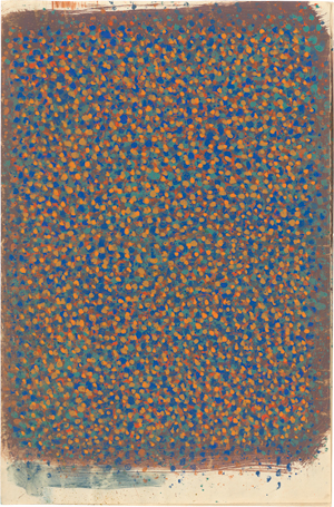 Lot 8183, Auction  118, Gonschior, Kuno, Ohne Titel (Orange über Blau und Grün auf Braun)