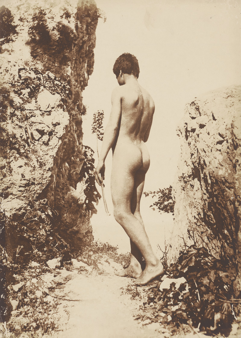 Lot 4044, Auction  118, Gloeden, Wilhelm von, Male nude on cliffs