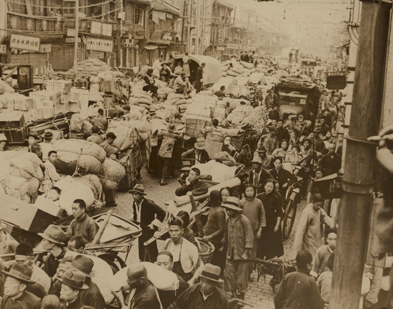 Lot 4132, Auction  118, China, Streetlife in Shanghai and one image of Nanking during the Second Sino-Japanese War