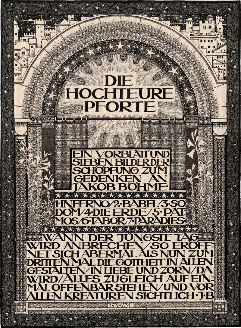 Lot 6816, Auction  118, Wöhler, Hermann, "Die Hochteure Pforte"