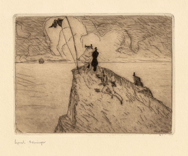 Lot 8028, Auction  118, Feininger, Lyonel, Ohne Titel (Figures on a Cliff)