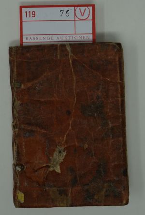 Lot 76, Auction  119, Georgienitz, Bartholomeus, De Turcarum moribus epitome