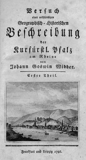 Lot 164, Auction  119, Widder, Johann Goswin, Versuch einer vollständigen Beschreiung der Kurfürstl. Pfalz