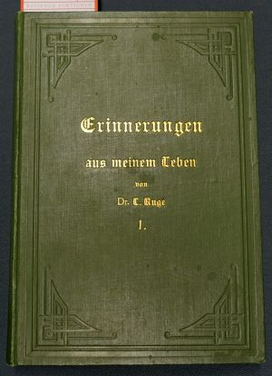 Lot 221, Auction  119, Ruge, Ludwig, Erinnerungen