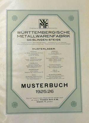 Lot 531, Auction  119, Württembergische Metallwarenfabrik Geislingen-Steige (WMF), Musterbuch 1925/26