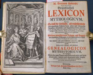 Lot 538, Auction  119, Hederich, Benjamin, Gründliches Lexicon Mythologicvm