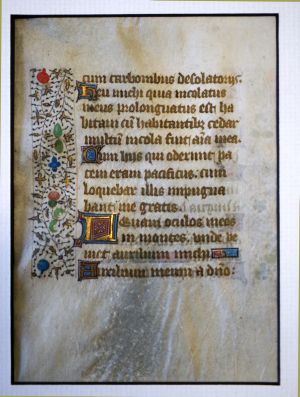 Lot 1001, Auction  119, Horae Beatae Mariae Virginis, 1 Einzelblätter aus spätmittelalterlichen Stundenbüchern