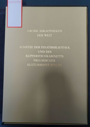 Lot 1398, Auction  119, Grosse Bibliotheken der Welt, Schätze der Staatsbibliothek und des Kupferstichkabinetts Preussischer Kulturbesitz