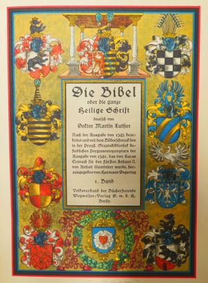 Lot 1612, Auction  119, Biblia germanica, Die Bibel oder die ganze heilige Schrift
