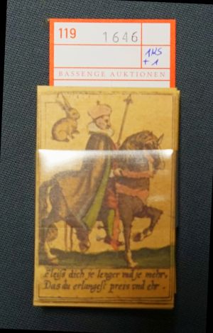 Lot 1646, Auction  119, Kölner Kartenspiel des Johann Bussemacher, Das, Meister PW