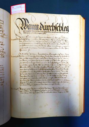 Lot 1670, Auction  119, Schwazer Bergbuch, Codex 10.852 