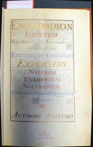 Lot 1677, Auction  119, Tacuinum sanitatis, Codex 2396 der Österreichischen Nationalbibliothek