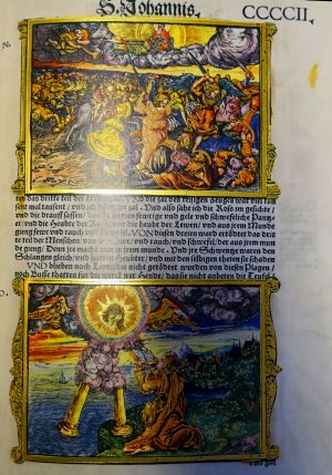 Lot 1684, Auction  119, Zerbster Prunkbibel, "Cranachbibel". Die Apokalypse.