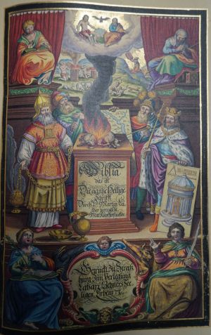 Lot 1687, Auction  119, Biblia und Biblia germanica, gantze Schrifft Alten und Newen Testaments