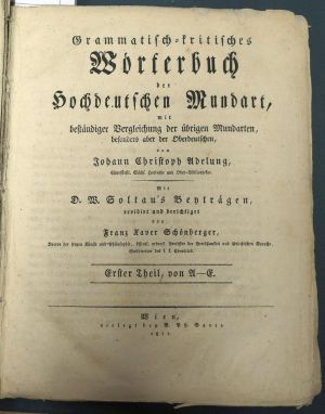 Los 2008 - Adelung, Johann Christoph - Grammatisch-kritisches Wörterbuch - 0 - thumb