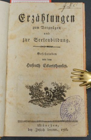 Lot 2046, Auction  119, Eckartshausen, Karl von, Erzählungen zum Vergnügen und zur Seelenbildung
