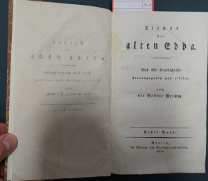 Lot 2074, Auction  119, Grimm, Jacob und Wilhelm, Lieder der alten Edda