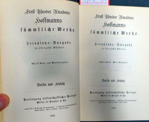 Lot 2085, Auction  119, Hoffmann, E. T. A., Sämmtliche Werke (Serapionsausgabe)
