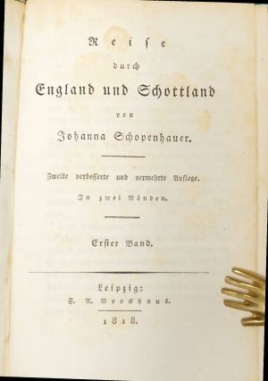 Lot 2137, Auction  119, Schopenhauer, Johanna, Reise durch England. Leipzig 1826