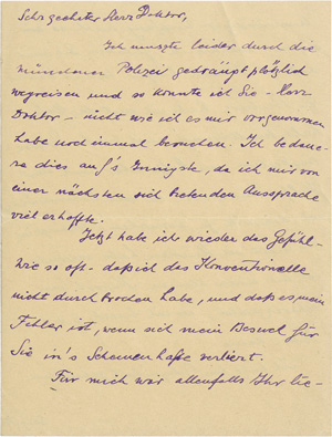 Lot 2560, Auction  119, Mannheim, Karl, Brief 1920