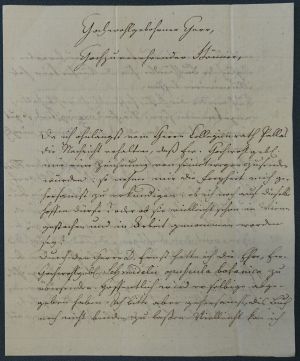 Lot 2573, Auction  119, Schreber, Johann Christian Edler von, Brief 1783