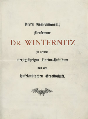 Lot 2579, Auction  119, Hufelandische Gesellschaft in Berlin, Festschrift auf Pergament 1897