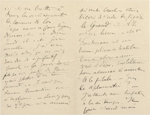 Lot 2617, Auction  119, Toulouse-Lautrec, Henri de, Brief an seine Mutter