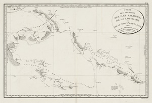 Lot 2852, Auction  119, Beautemps-Beaupré, C. F., Carte des Archipels des Iles Salomon,