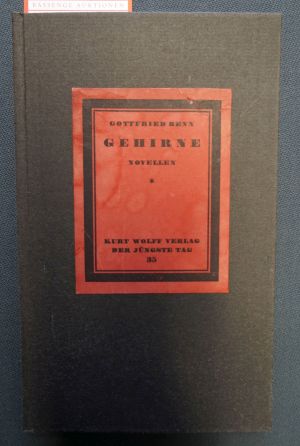 Lot 3020, Auction  119, Benn, Gottfried, zKonvolut von 16 Werken in Erstausgaben