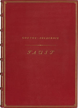 Lot 3067, Auction  119, Goethe, Johann Wolfgang von und Delacroix, Eugène - Illustr., Faust. Eine Tragödie (mit Illustrationen von E. Delacroix)