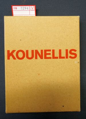 Lot 3294, Auction  119, Kounellis, Jannis, Katalog Städtisches Museum Mönchengladbach