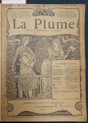 Lot 3298, Auction  119, La Plume, Littéraire, artistique et sociale, 1895-1896