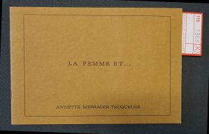 Lot 3306, Auction  119, Messager, Annette, La femme etc ...