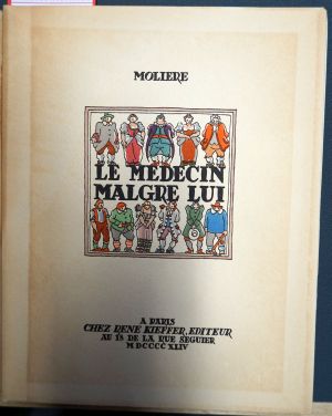 Lot 3310, Auction  119, Molière, Jean-Baptiste Poquelin und Varsavaux, Maurice, Le Médecin malgré lui