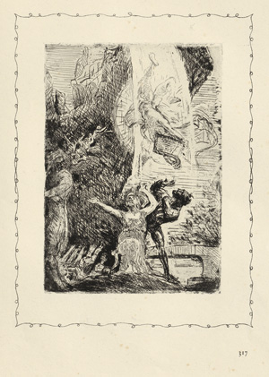Lot 3480, Auction  119, Goethe, Johann Wolfgang von und Slevogt, Max - Illustr., Goethes Faust Zweiter Teil. Illustr. von Max Slevogt. Berlin 1927