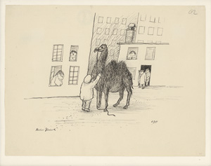 Lot 3520, Auction  119, Zimnik, Reiner, Das Lama. Originale Federzeichnung auf Papier